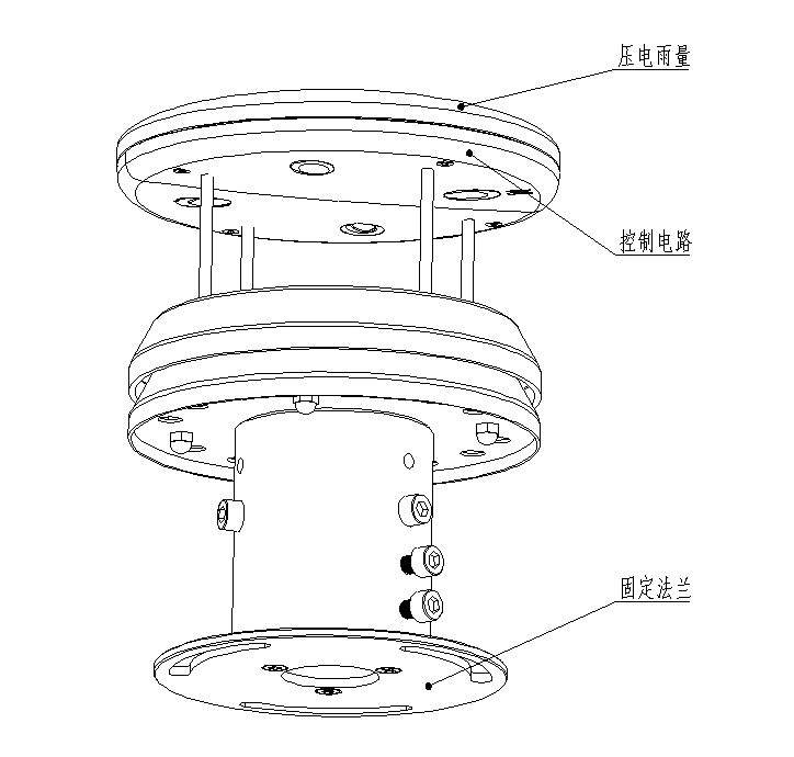 不銹鋼壓電雨量計